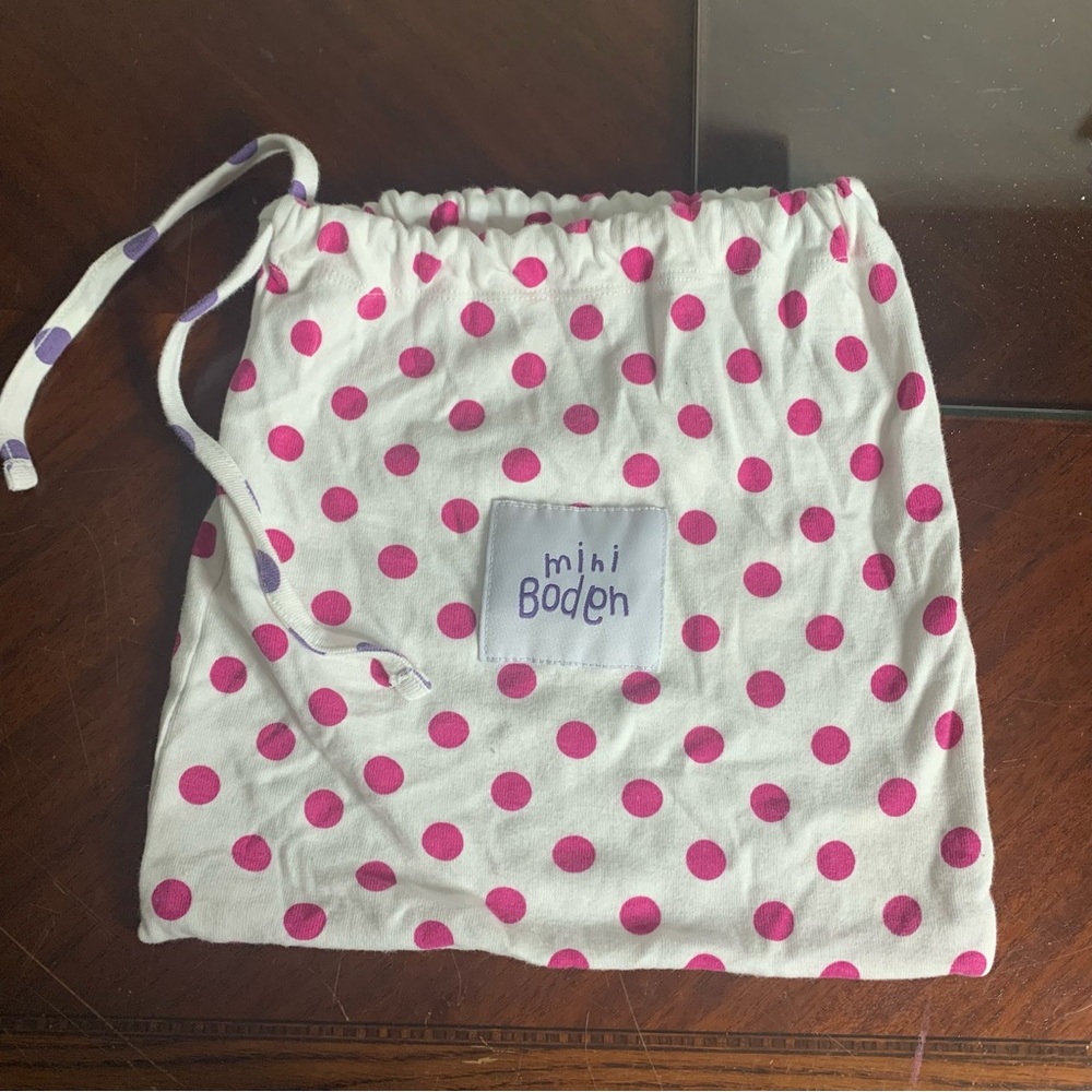 Mini Boden Little Polka Dot Drawstring Bag